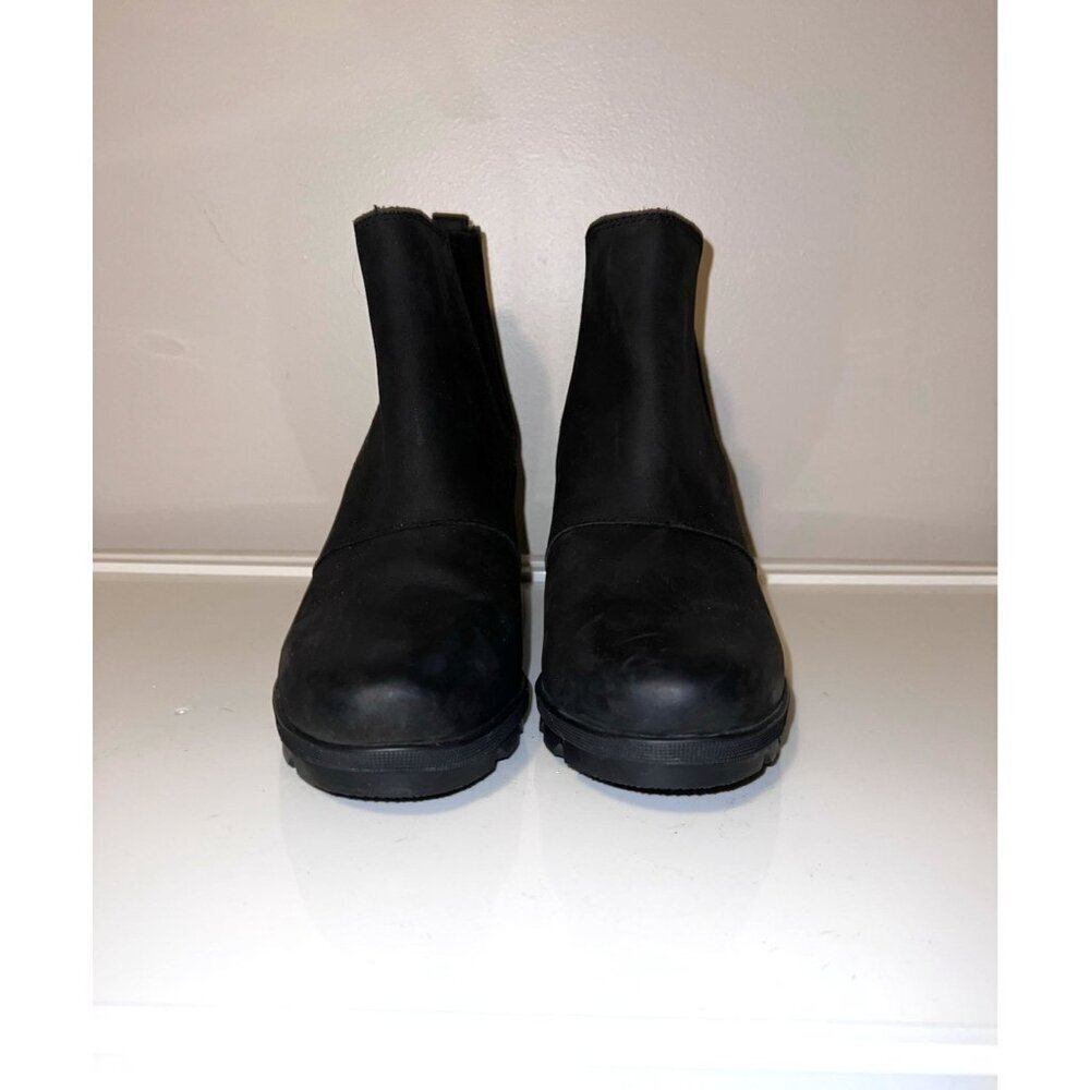 SOREL Womens Joan Of Arctic II Black Wedge Boot Size 9.5 - Picture 3 of 13